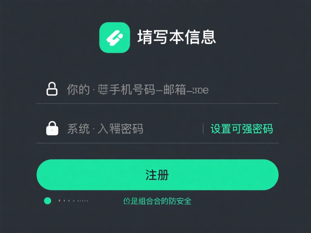 填写基本信息：打开应用后，点击“注册”按钮，输入你